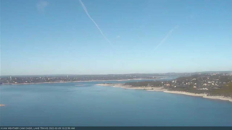 Lake Travis webcam, February 9, 2022 10:25 AM CT