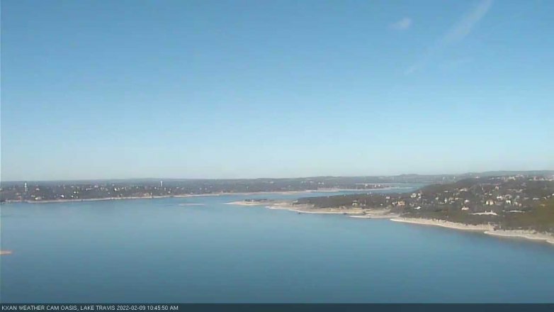 Lake Travis webcam, February 9, 2022 10:45 AM CT