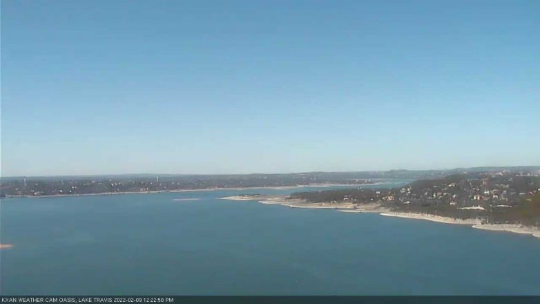 Lake Travis webcam, February 9, 2022 12:25 PM CT