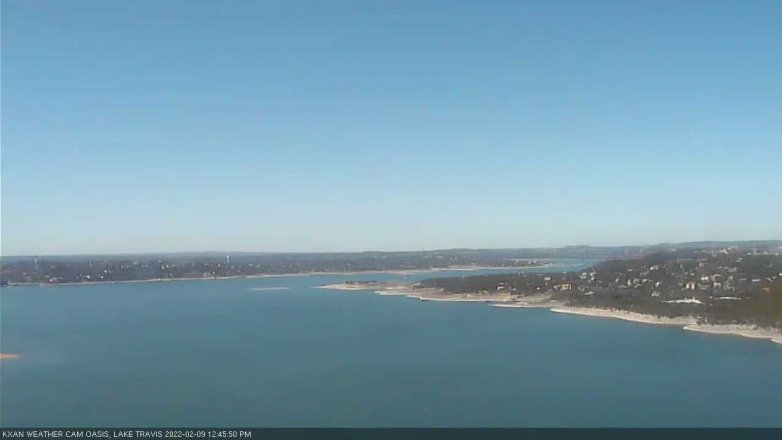 Lake Travis webcam, February 9, 2022 12:45 PM CT