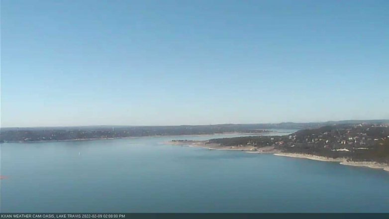 Lake Travis webcam, February 9, 2022 2:00 PM CT