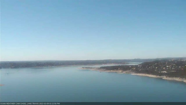 Lake Travis webcam, February 9, 2022 2:25 PM CT