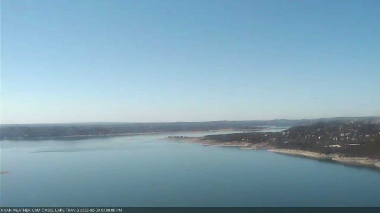 Lake Travis webcam, February 9, 2022 3:00 PM CT