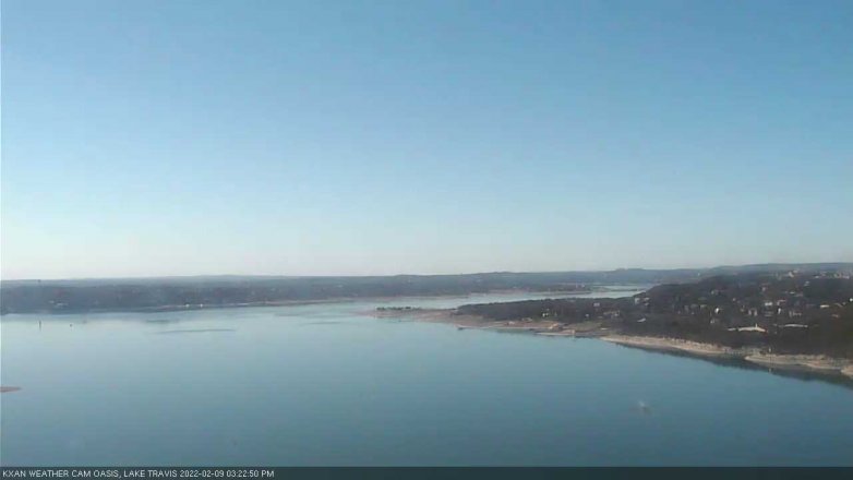 Lake Travis webcam, February 9, 2022 3:25 PM CT