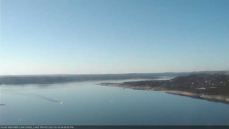 Lake Travis webcam, February 9, 2022 4:00 PM CT
