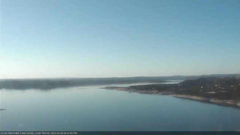Lake Travis webcam, February 9, 2022 4:25 PM CT