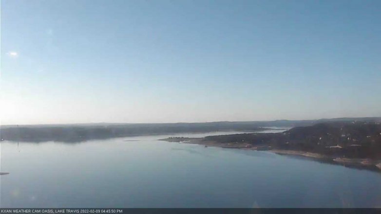 Lake Travis webcam, February 9, 2022 4:45 PM CT
