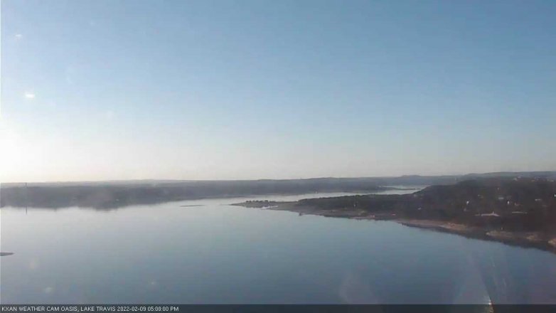Lake Travis webcam, February 9, 2022 5:00 PM CT