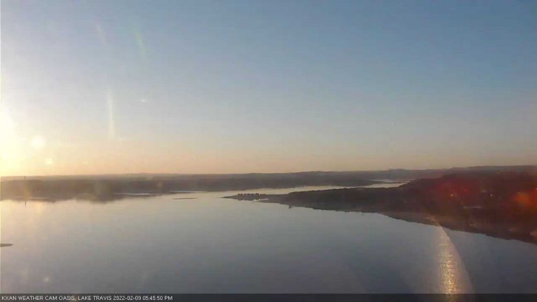 Lake Travis webcam, February 9, 2022 5:45 PM CT