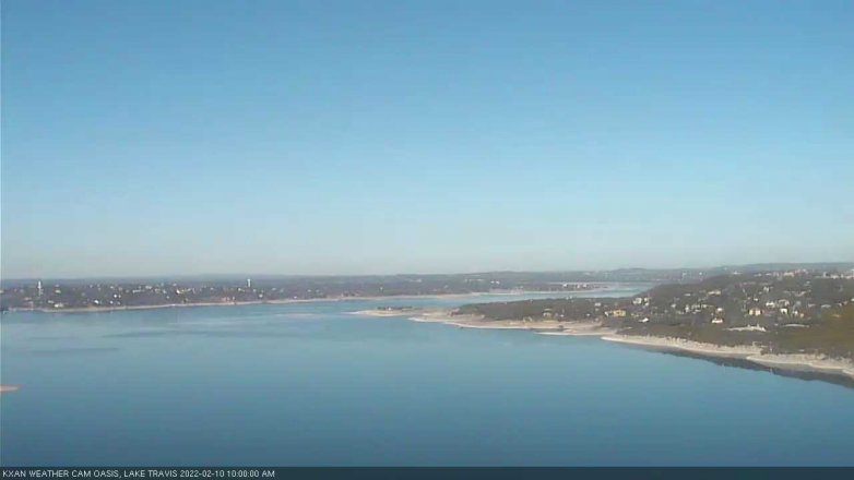 Lake Travis webcam, February 10, 2022 10:00 AM CT
