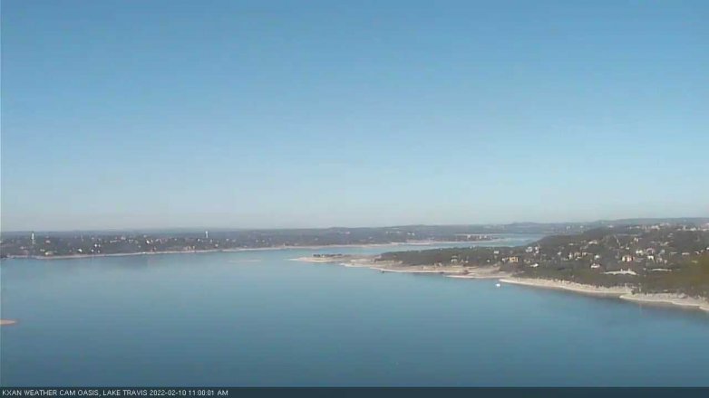 Lake Travis webcam, February 10, 2022 11:00 AM CT