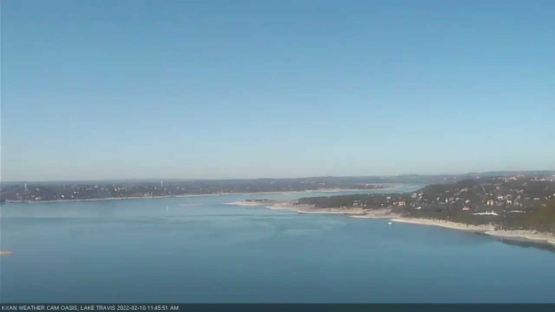 Lake Travis webcam, February 10, 2022 11:45 AM CT