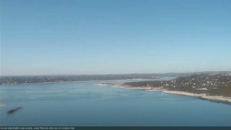 Lake Travis webcam, February 10, 2022 12:00 PM CT