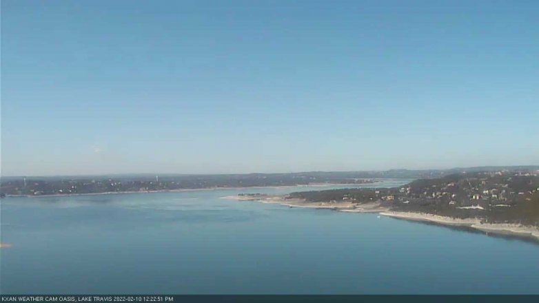 Lake Travis webcam, February 10, 2022 12:25 PM CT