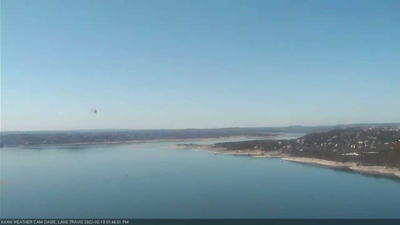 Lake Travis webcam, February 10, 2022 1:45 PM CT