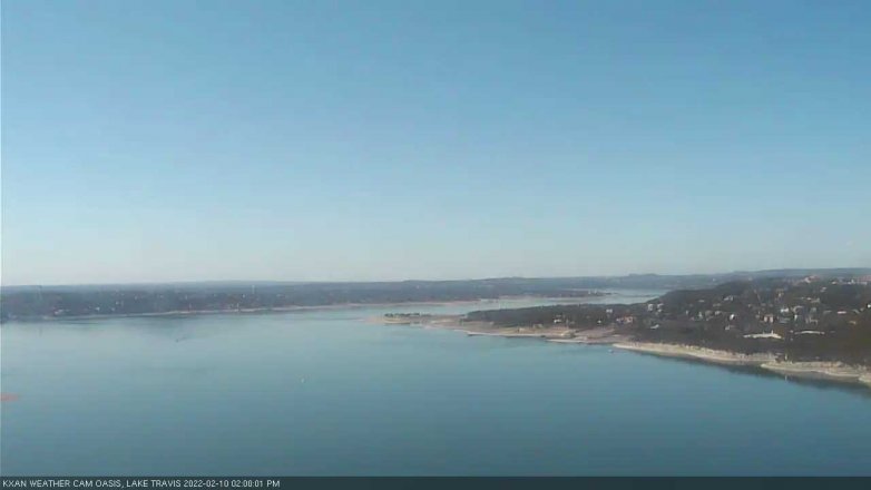 Lake Travis webcam, February 10, 2022 2:00 PM CT
