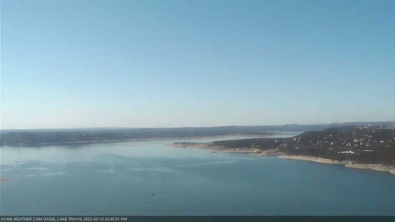 Lake Travis webcam, February 10, 2022 2:45 PM CT