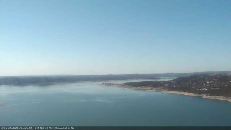 Lake Travis webcam, February 10, 2022 3:00 PM CT