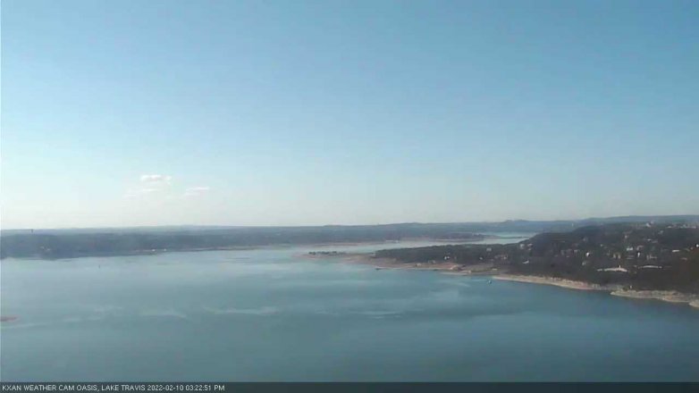 Lake Travis webcam, February 10, 2022 3:25 PM CT