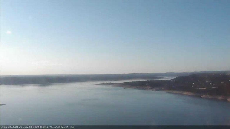 Lake Travis webcam, February 10, 2022 4:45 PM CT