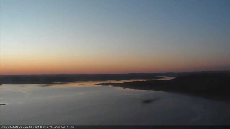Lake Travis webcam, February 10, 2022 6:25 PM CT
