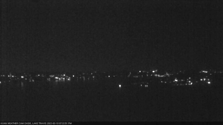 Lake Travis webcam, February 10, 2022 7:25 PM CT