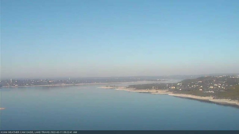 Lake Travis webcam, February 11, 2022 9:25 AM CT