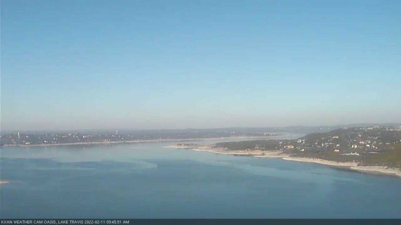Lake Travis webcam, February 11, 2022 9:45 AM CT
