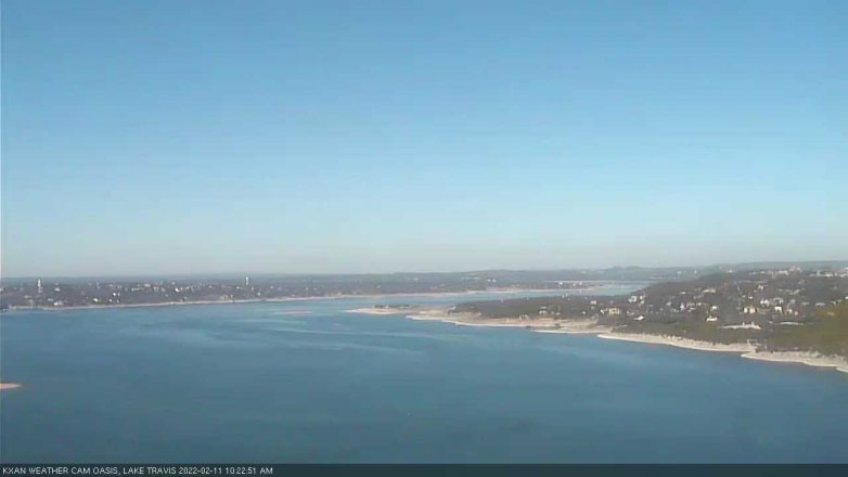 Lake Travis webcam, February 11, 2022 10:25 AM CT