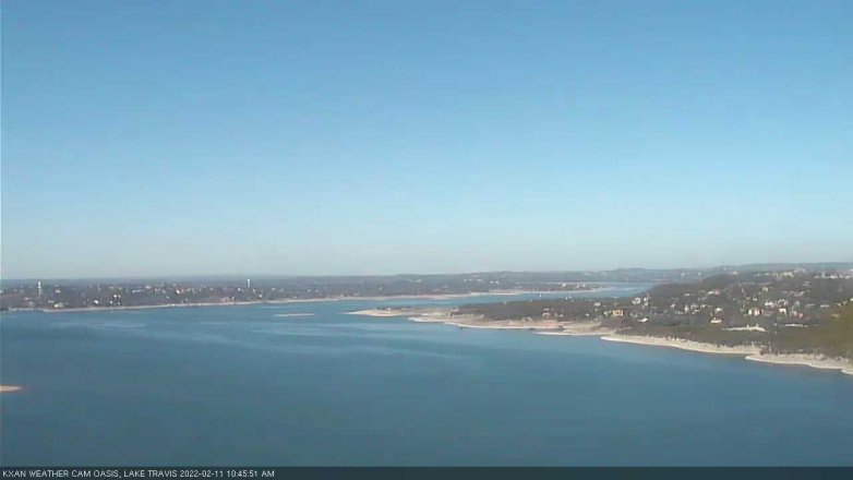 Lake Travis webcam, February 11, 2022 10:45 AM CT