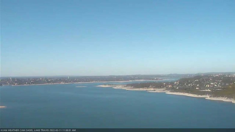 Lake Travis webcam, February 11, 2022 11:00 AM CT