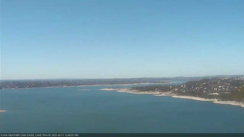 Lake Travis webcam, February 11, 2022 12:45 PM CT