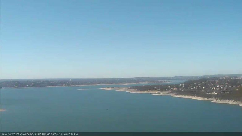 Lake Travis webcam, February 11, 2022 1:25 PM CT