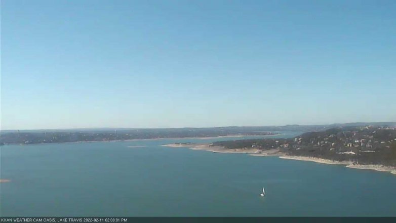 Lake Travis webcam, February 11, 2022 2:00 PM CT