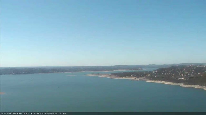 Lake Travis webcam, February 11, 2022 2:25 PM CT