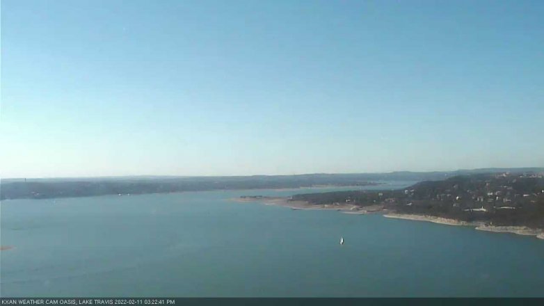 Lake Travis webcam, February 11, 2022 3:25 PM CT