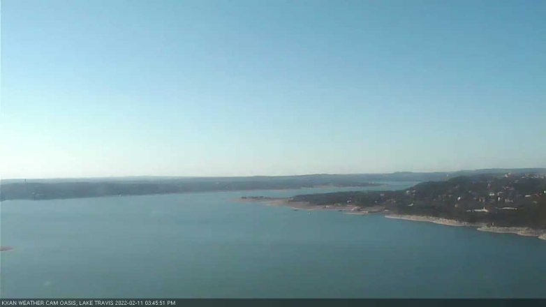 Lake Travis webcam, February 11, 2022 3:45 PM CT