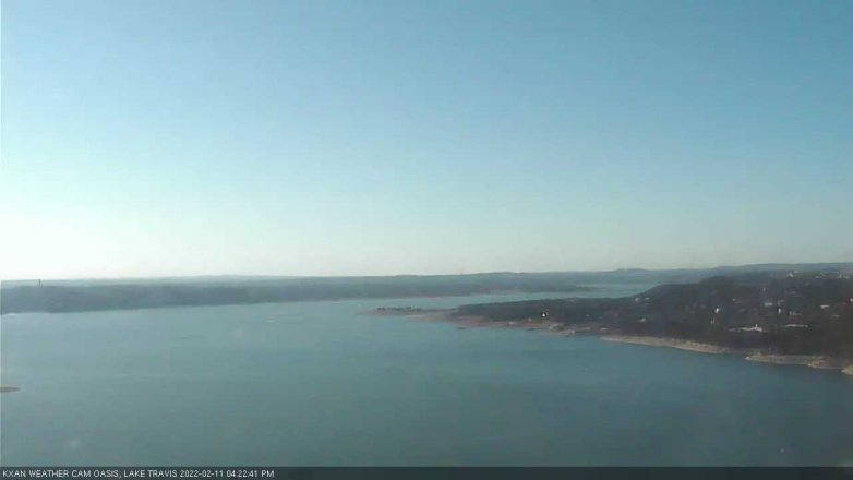 Lake Travis webcam, February 11, 2022 4:25 PM CT