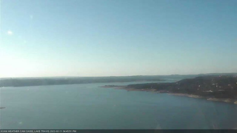 Lake Travis webcam, February 11, 2022 4:45 PM CT