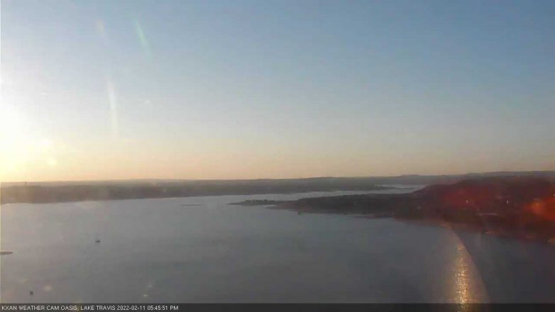 Lake Travis webcam, February 11, 2022 5:45 PM CT