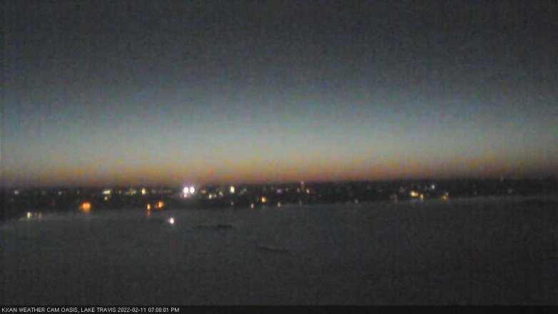 Lake Travis webcam, February 11, 2022 7:00 PM CT