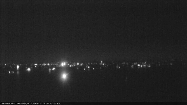 Lake Travis webcam, February 11, 2022 7:25 PM CT