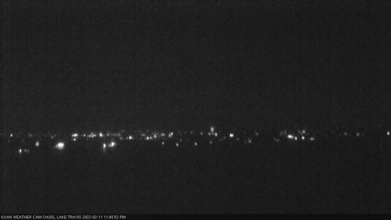 Lake Travis webcam, February 11, 2022 11:45 PM CT