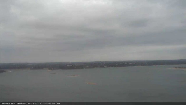 Lake Travis webcam, February 12, 2022 9:25 AM CT