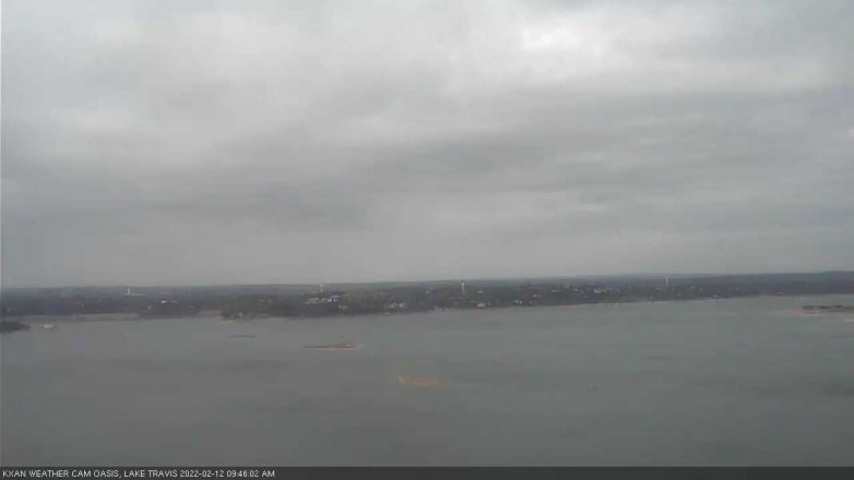 Lake Travis webcam, February 12, 2022 9:45 AM CT