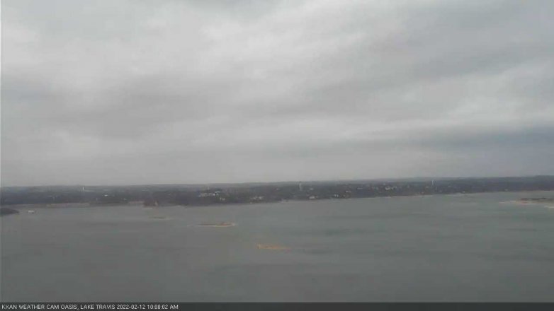 Lake Travis webcam, February 12, 2022 10:00 AM CT