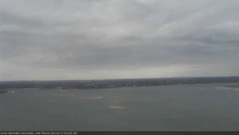 Lake Travis webcam, February 12, 2022 10:25 AM CT