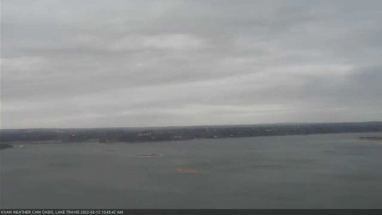 Lake Travis webcam, February 12, 2022 10:45 AM CT