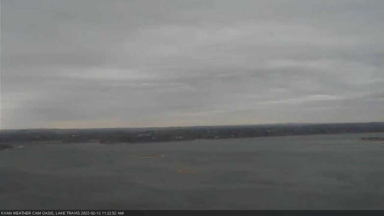 Lake Travis webcam, February 12, 2022 11:25 AM CT