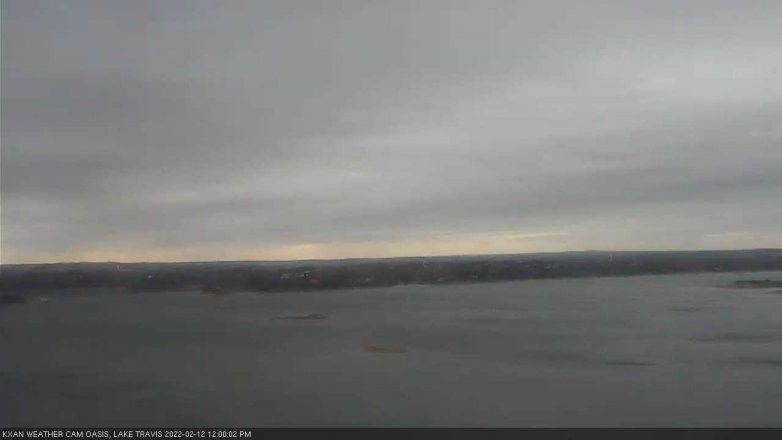 Lake Travis webcam, February 12, 2022 12:00 PM CT